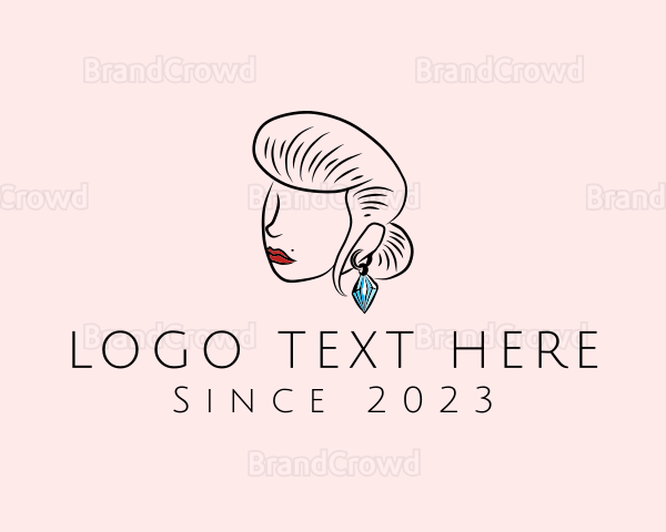 Luxury Woman Earring Logo