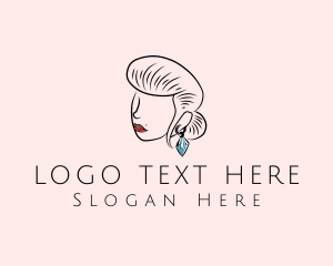 Luxury Woman Earring Logo