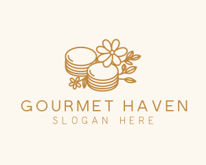 Floral Pancake Cuisine logo design