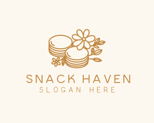 Floral Pancake Cuisine logo design