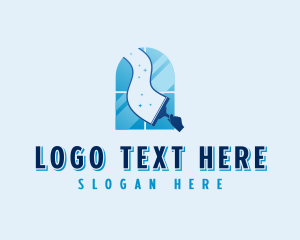 Squeege - Window Wiper Cleaning logo design