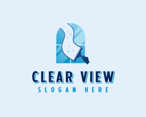 Window Wiper Cleaning logo design