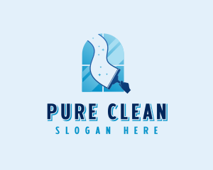 Window Wiper Cleaning logo design