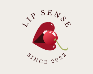 Sexy Red Cherry Lips logo design