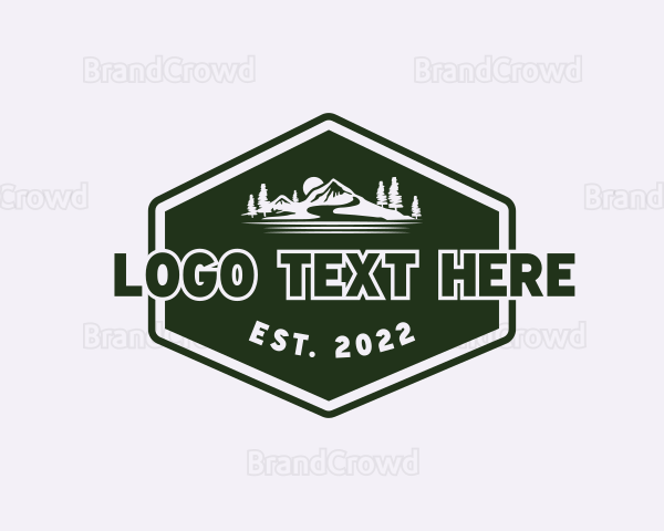 Scenery Travel Badge Logo