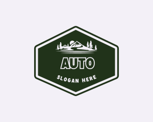 Scenery Travel Badge Logo