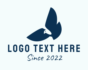 Sacred - Blue Pigeon Aviary logo design