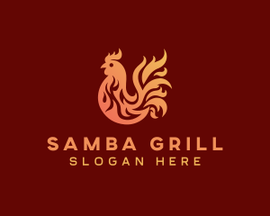 Flame Chicken Grill logo design