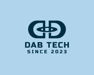 Double Letter D Tech  logo design