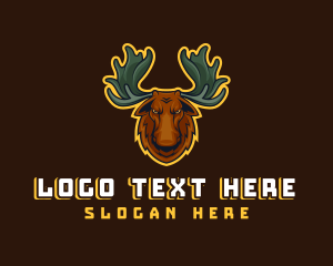 Angry - Angry Moose Gaming logo design