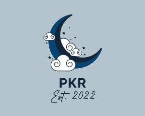 Spiritual - Moon Cloud Astrology logo design
