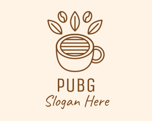 Coffee Cup Cafe Bean Logo