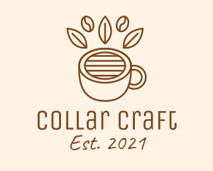 Coffee Cup Cafe Bean logo design