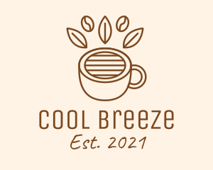 Coffee Cup Cafe Bean logo design