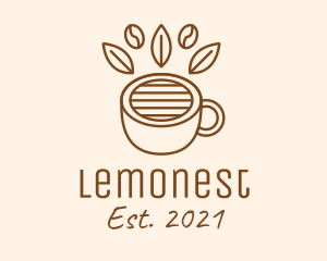 Breakfast Restaurant - Coffee Cup Cafe Bean logo design