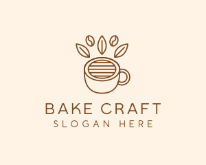 Coffee Cup Cafe Bean logo design