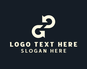 Reverse - Logistics Courier Arrow Letter G logo design