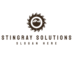 Sawmill Mountain Logging logo design