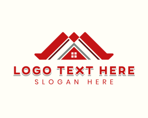 Apartment - House Roof Builder logo design
