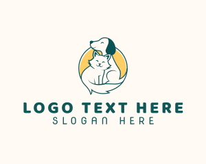 Dog Cat Vet logo design