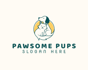 Dog Cat Vet logo design