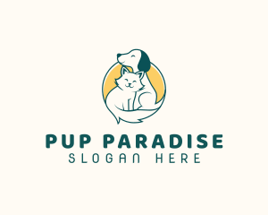 Dog Cat Vet logo design