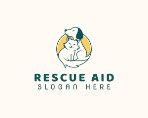 Rescue - Dog Cat Vet logo design