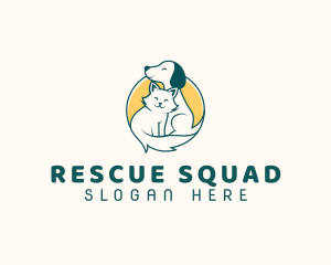 Rescue - Dog Cat Vet logo design