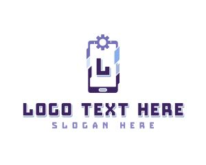 Smartphone - Cyber Tech Smartphone logo design