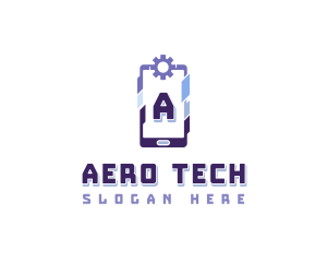 Cyber Tech Smartphone logo design