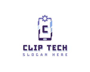 Cyber Tech Smartphone logo design