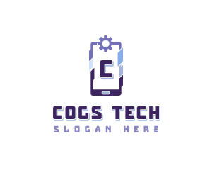 Cyber Tech Smartphone logo design