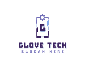 Cyber Tech Smartphone logo design