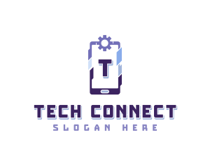 Smartphone - Cyber Tech Smartphone logo design