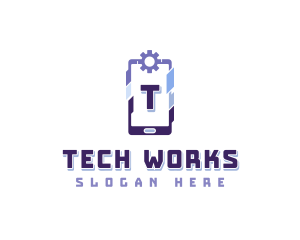 Cyber Tech Smartphone logo design