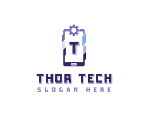 Cyber Tech Smartphone logo design