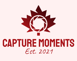 Photojournalist - Maple Leaf Shutter logo design