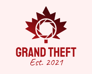 Canada - Maple Leaf Shutter logo design