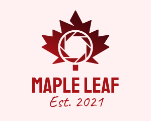 Maple Leaf Shutter  logo design