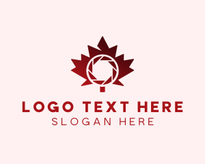 Paparazzi - Maple Leaf Shutter logo design