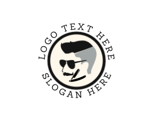 Sunglasses - Barber Grooming Razor logo design