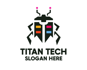 Beetle Tech Robot logo design