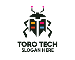 Beetle Tech Robot logo design