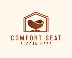 House Chair Furniture logo design