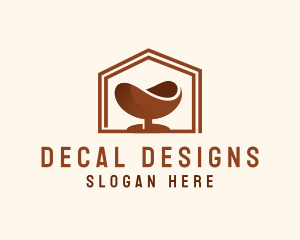 House Chair Furniture logo design