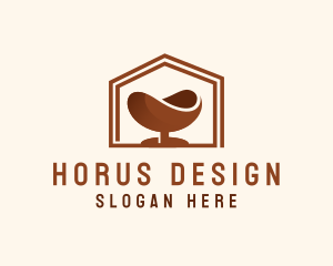 House Chair Furniture logo design