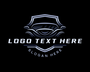 Sedan - Automobile Car Shield logo design