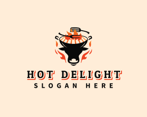 Beef Grill Barbecue logo design