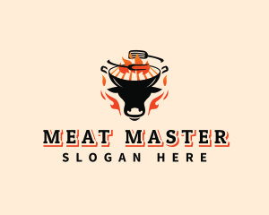 Beef Grill Barbecue logo design