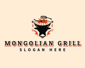 Beef Grill Barbecue logo design